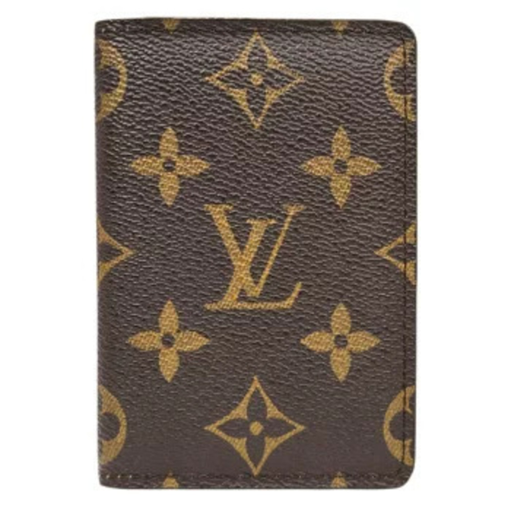LOUIS VUITTON Organizer de Poche Card Case Wallet Business Monogram Brown